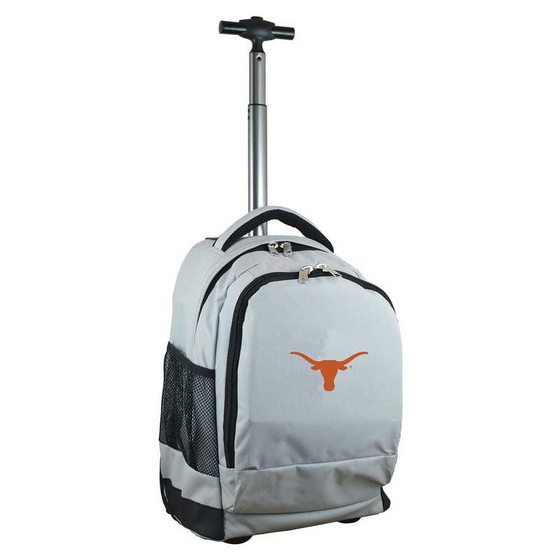 CLTXL780-GY: NCAA Texas Longhorns Wheeled Premium Backpack